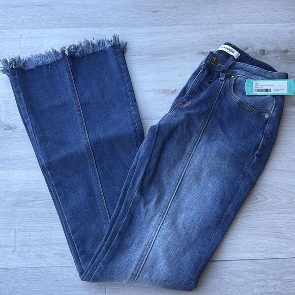 VIGOSS Marley midrise flare Jean indigo stitch fix size 00‎ NWT - Picture 3 of 6